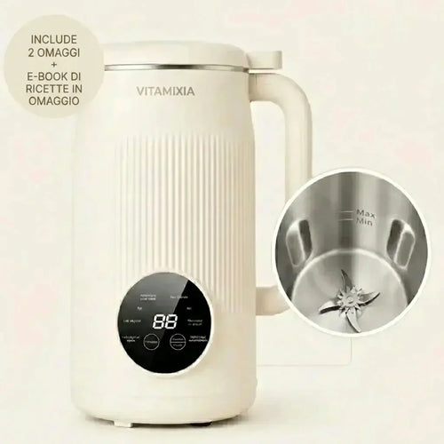 VitaMixia - Multifunzione 8 in 1 per Preparare Bevande Vegetali, Succhi e Molto Altro