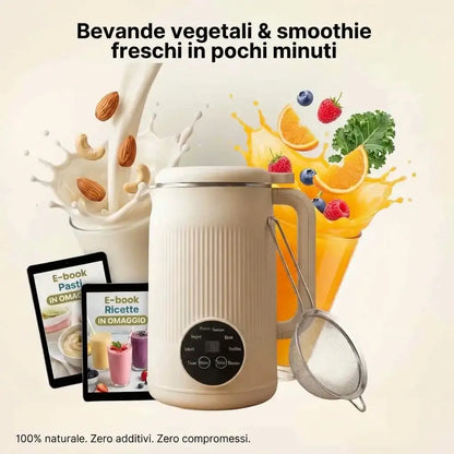 VitaMixia Multifunzione 8 in 1, Prepara Bevande Vegetali, Succhi e Molto Altro.